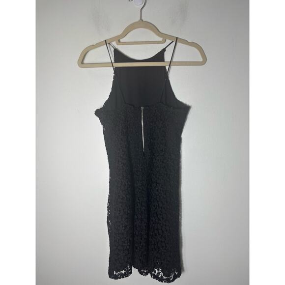 Zara Black Half Black Mini Dress Sz XS - Picture 3 of 3